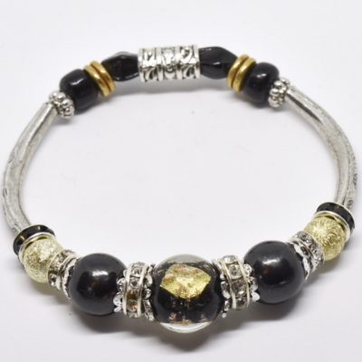 Or et strass en noir