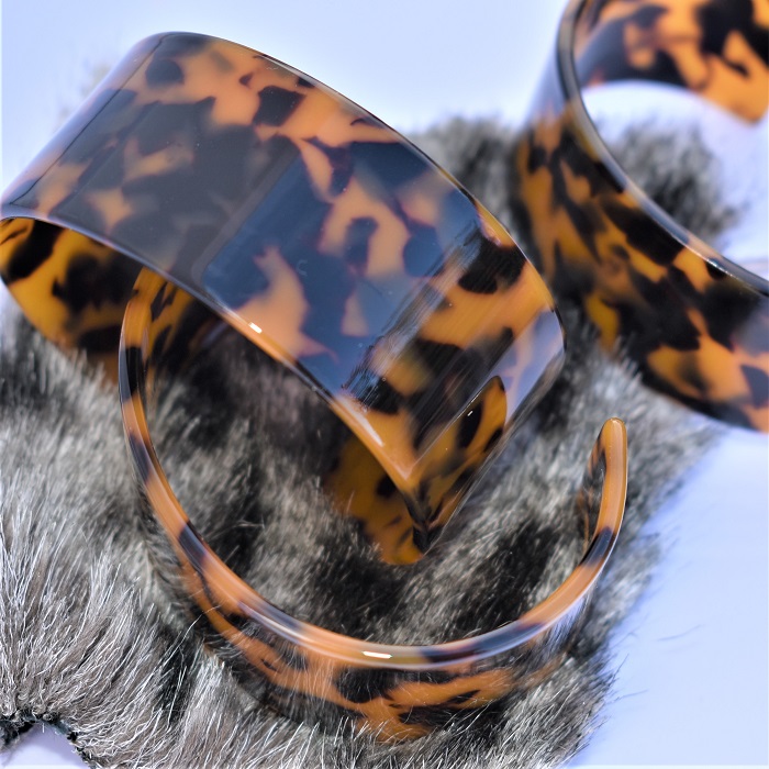 manchette leopard brun sauvage
