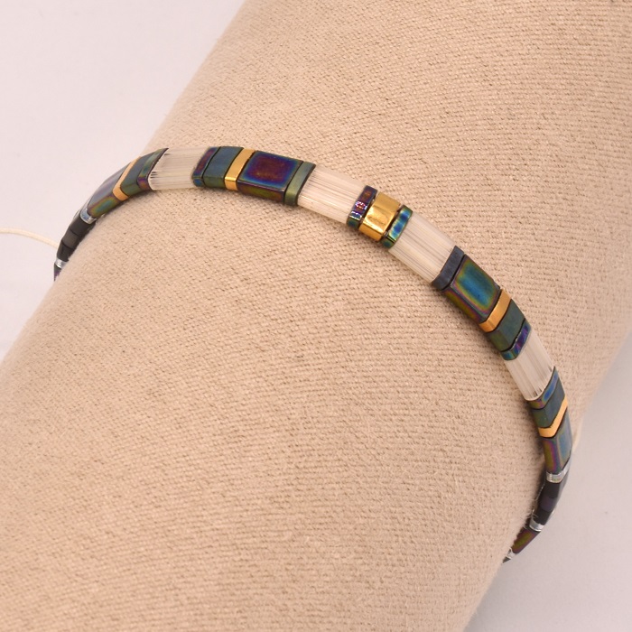 blue night bracelet miyuki